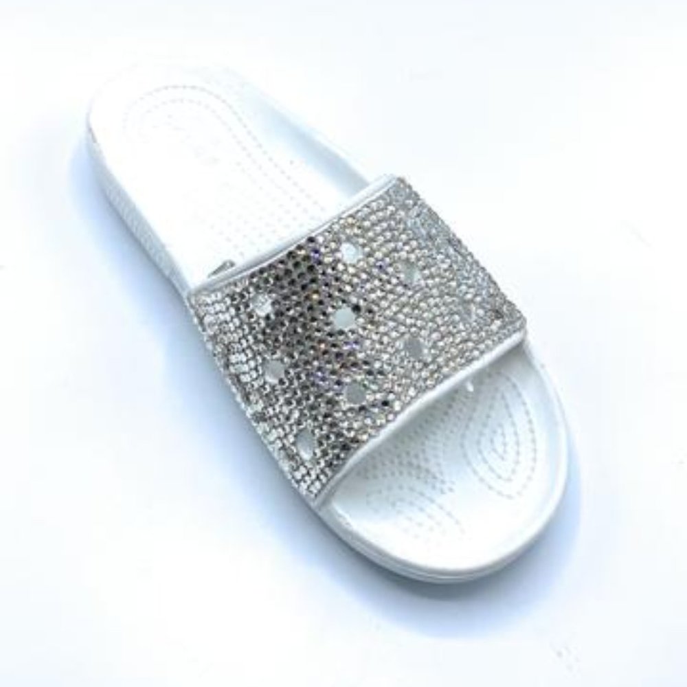 Classic Blinged Slide Sandals - Picture 5 of 7